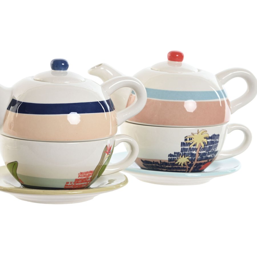 Tekande Home ESPRIT Bl Hvid Grn Lyserd Dolomite 750 ml (2 enheder) #4