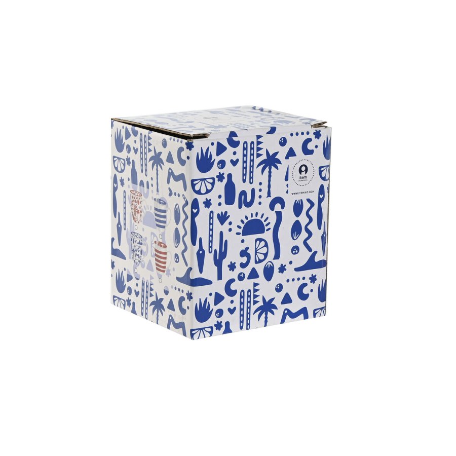 Krus med infusionsfilter Home ESPRIT Bl Rd Rustfrit stl Porceln 380 ml (4 enheder) #13