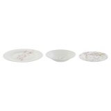 Madlavningsst Home ESPRIT Hvid Grn Pink Porceln 18 Dele 27 x 27 x 2 cm #1