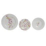 Madlavningsst Home ESPRIT Hvid Grn Pink Porceln 18 Dele 27 x 27 x 2 cm #13