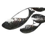 Vgspejl Home ESPRIT Slvfarvet Fisk 70 x 10 x 110 cm 70 x 10 x 100 cm #1