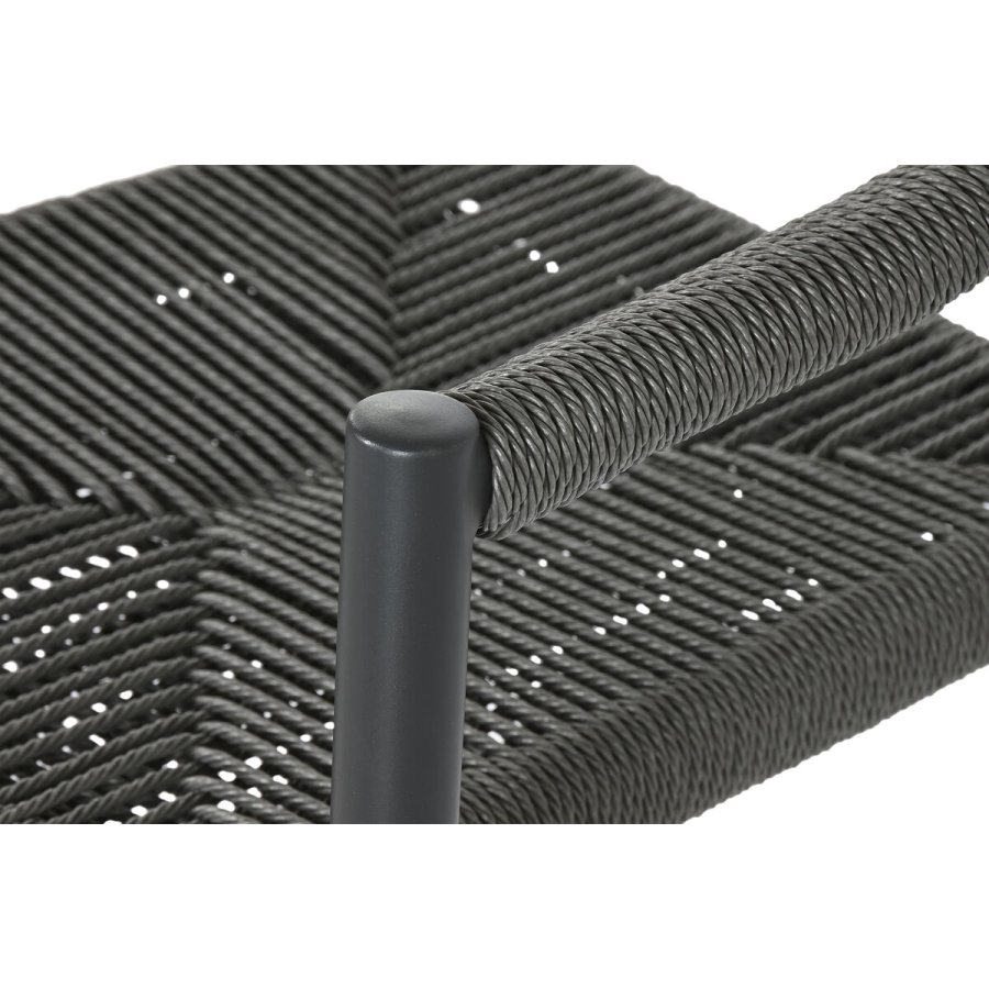 Vrtni stol Home ESPRIT Sort M�rkegr� Aluminium Spanskr�r 56 x 60 x 78 cm #4