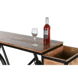 Konsol Home ESPRIT Gul Brun Sort Jern Mangotr� 195 x 40 x 91 cm #3