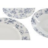 Madlavningsst Home ESPRIT Bl Porceln Floral 18 Dele 27 x 27 x 2 cm #4