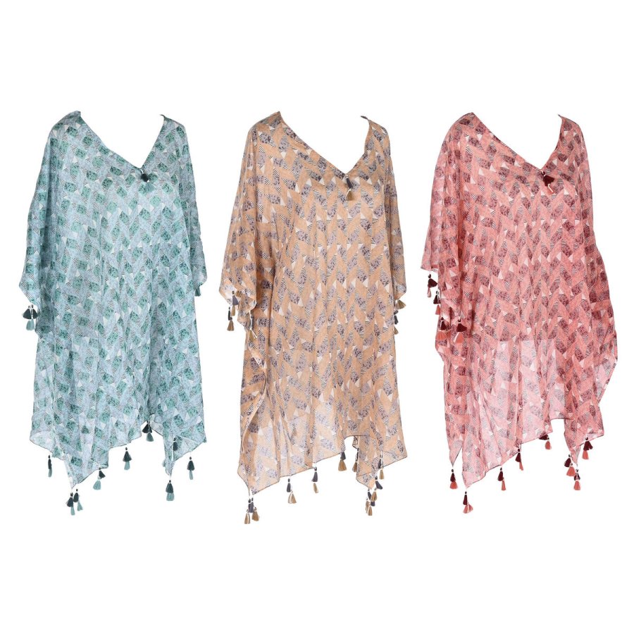 Sarong Home ESPRIT Brun Turkisbl� Koral (3 enheder) #5