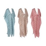 Sarong Home ESPRIT Brun Turkisbl Koral (3 enheder) #1