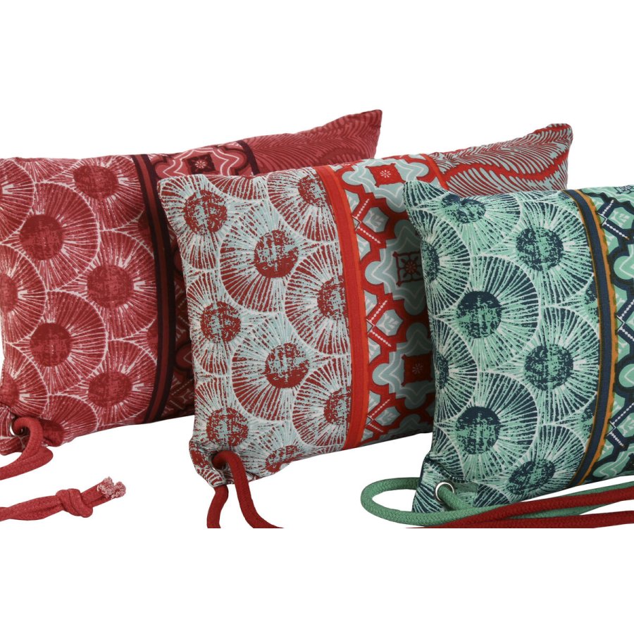 Pude Home ESPRIT Rd Grn Koral 30 x 10 x 20 cm (3 enheder) #2