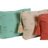 Rejsetoilettaske Home ESPRIT Gr�n Beige Koral 25 x 5 x 20 cm (3 enheder) #2