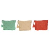 Rejsetoilettaske Home ESPRIT Gr�n Beige Koral 25 x 5 x 20 cm (3 enheder) #1