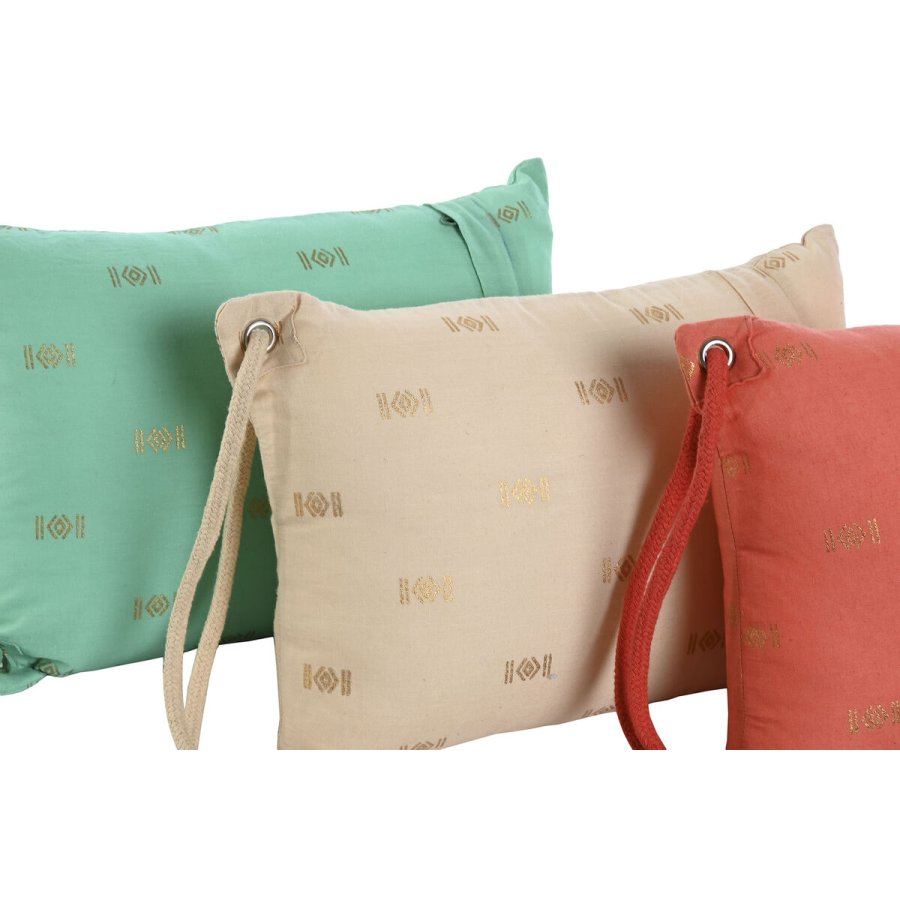 Pude Home ESPRIT Grn Beige Koral 30 x 10 x 20 cm (3 enheder) #2