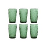 Glasst Home ESPRIT Grn Krystal Med relief 370 ml (6 enheder) #1