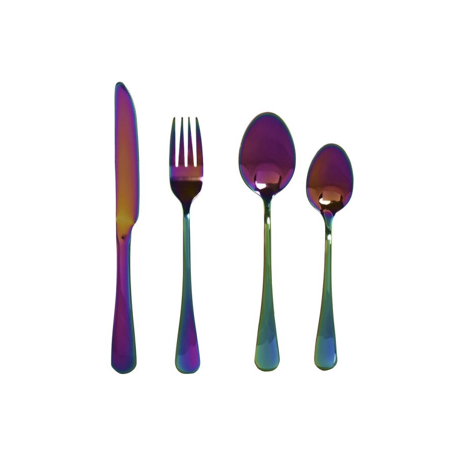 Bestik Home ESPRIT Rustfrit stl 1,8 x 0,3 x 23 cm 16 Dele #1