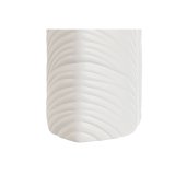 Vase Home ESPRIT Hvid Stent�j Tropisk Blad af en plante 33 x 10 x 70 cm #3