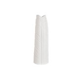 Vase Home ESPRIT Hvid Stent�j Tropisk Blad af en plante 33 x 10 x 70 cm #1