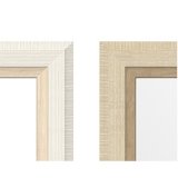 Pkldningsspejl Home ESPRIT Hvid Brun Beige Gr Krystal polystyren 35,5 x 40 x 156 cm (4 enheder) #3
