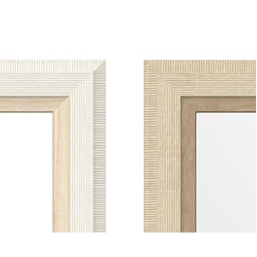 Pkldningsspejl Home ESPRIT Hvid Brun Beige Gr Krystal polystyren 35,5 x 40 x 156 cm (4 enheder) #3