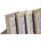 Fotoramme Home ESPRIT Multifarvet Krystal Tr MDF Skandinavisk 13 x 2,8 x 18 cm (4 enheder) #5
