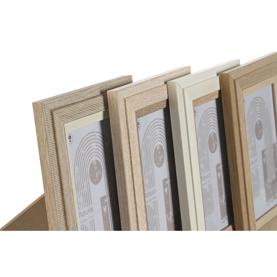 Fotoramme Home ESPRIT Multifarvet Krystal Tr MDF Skandinavisk 13 x 2,8 x 18 cm (4 enheder) #5
