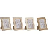 Fotoramme Home ESPRIT Multifarvet Krystal Tr MDF Skandinavisk 13 x 2,8 x 18 cm (4 enheder) #1