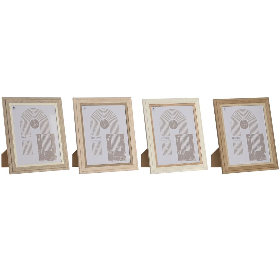 Fotoramme Home ESPRIT Krystal Tr MDF Skandinavisk 23 x 2,8 x 28 cm (4 enheder) #1