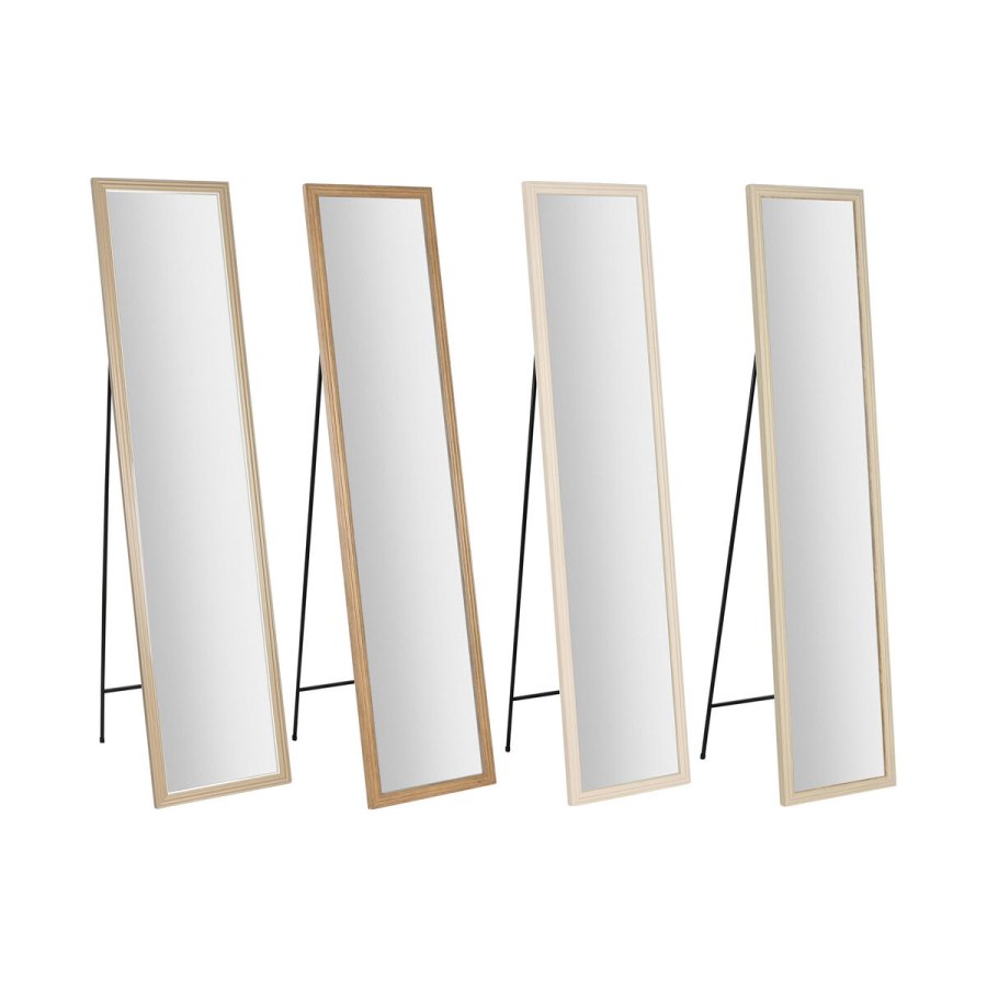 Pkldningsspejl Home ESPRIT Hvid Brun Beige Gr 35,5 x 40 x 155 cm (4 enheder) #1
