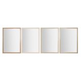 Vgspejl Home ESPRIT Hvid Brun Beige Gr 66 x 2 x 92 cm (4 enheder) #1