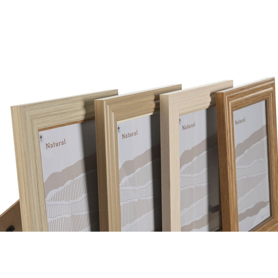 Fotoramme Home ESPRIT Multifarvet Krystal polystyren 21,2 x 1,6 x 26,2 cm (4 enheder) #5