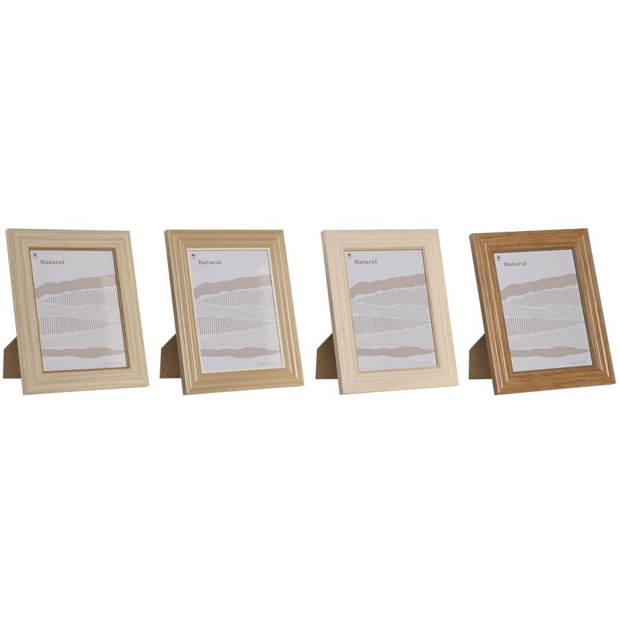Fotoramme Home ESPRIT Multifarvet Krystal polystyren 21,2 x 1,6 x 26,2 cm (4 enheder) #1