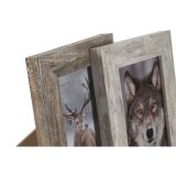 Fotoramme Home ESPRIT Hvid Natur Krystal polystyren Skandinavisk 14,5 x 2 x 20 cm (2 enheder) #5