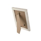 Fotoramme Home ESPRIT Hvid Natur Krystal polystyren Skandinavisk 19,5 x 2 x 24,5 cm (2 enheder) #9