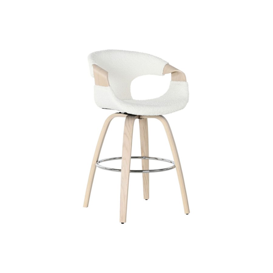 Taburet Home ESPRIT Hvid Tr 55,5 x 52,5 x 92,5 cm #1