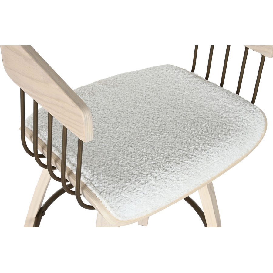 Taburet Home ESPRIT Hvid Tr 51,5 x 47,5 x 94,5 cm #1