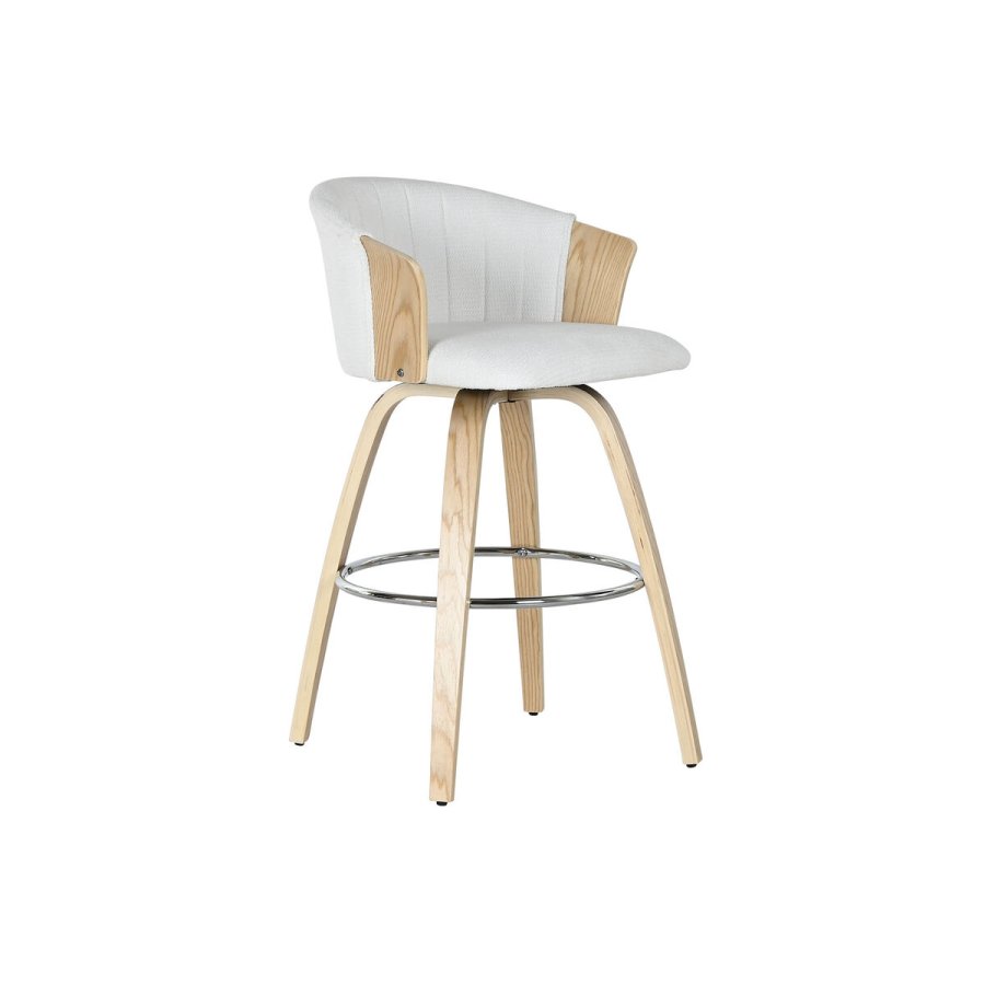 Taburet Home ESPRIT Hvid Tr 58 x 56 x 86 cm #1