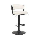 Taburet Home ESPRIT Hvid Metal 48,5 x 48 x 83,5 cm #1