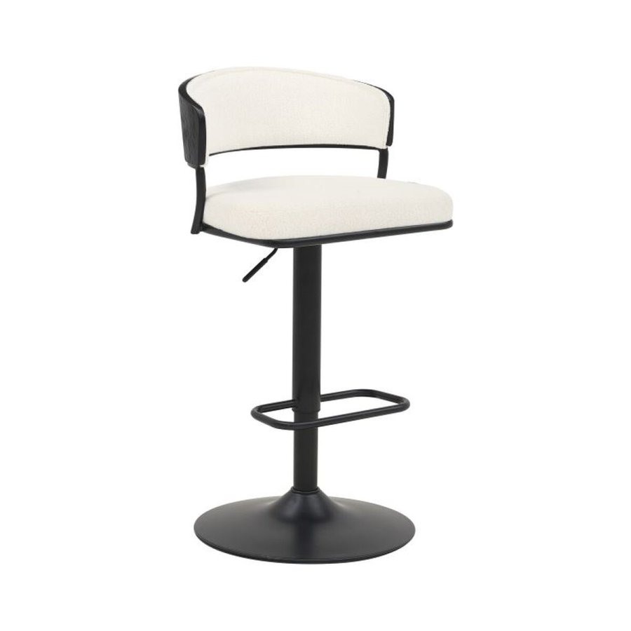 Taburet Home ESPRIT Hvid Metal 48,5 x 48 x 83,5 cm #1