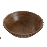 Salatskl Home ESPRIT Gul Grn Koral Mangotr 30 x 30 x 12 cm (3 enheder) #4