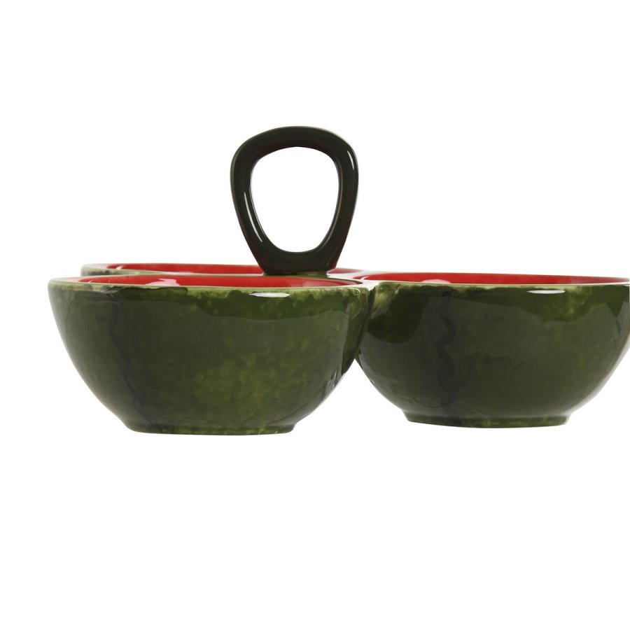 Snackskl Home ESPRIT Rd Grn Stentj Vandmelon 23 x 22 x 10,5 cm #7
