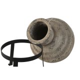 Vase Home ESPRIT Sort Beige Metal Magnesium 28 x 28 x 47 cm #2