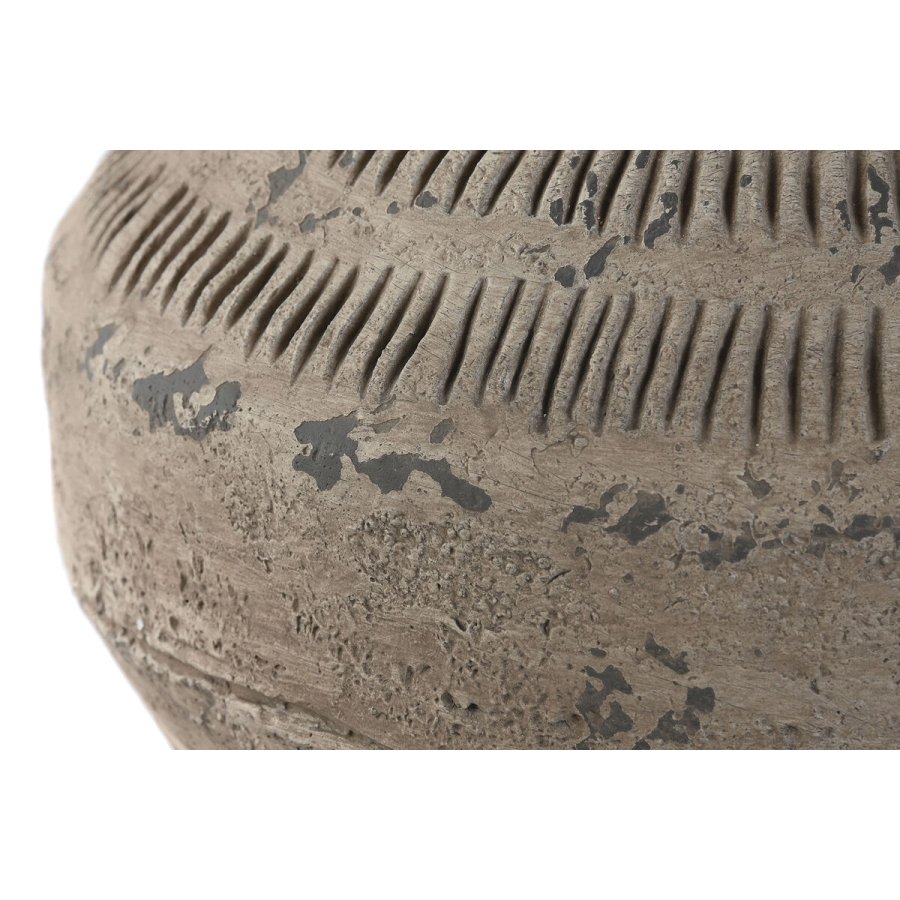 Vase Home ESPRIT Sort Beige Metal Magnesium 28 x 28 x 47 cm #3