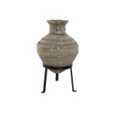 Vase Home ESPRIT Sort Beige Metal Magnesium 28 x 28 x 47 cm #1