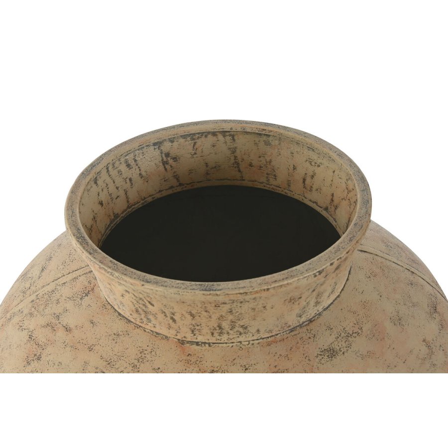 Vase Home ESPRIT Beige Metal 33 x 33 x 37 cm #2