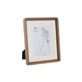 Fotoramme Home ESPRIT Hvid Brun Krystal Akacie Skandinavisk 22 x 2,8 x 27 cm #1