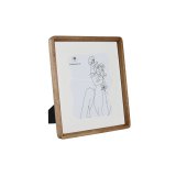 Fotoramme Home ESPRIT Hvid Brun Krystal Akacie Skandinavisk 27 x 2,8 x 32 cm #1