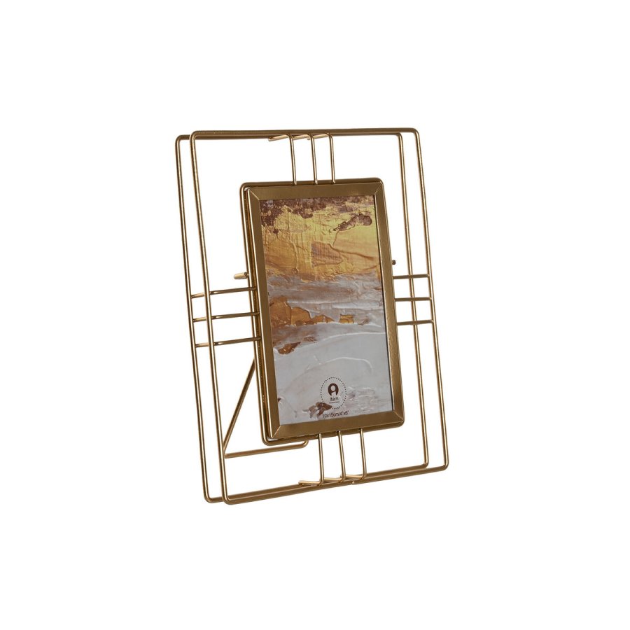 Fotoramme Home ESPRIT Gylden Metal Krystal 17,5 x 2,5 x 22,5 cm (12 enheder) #1