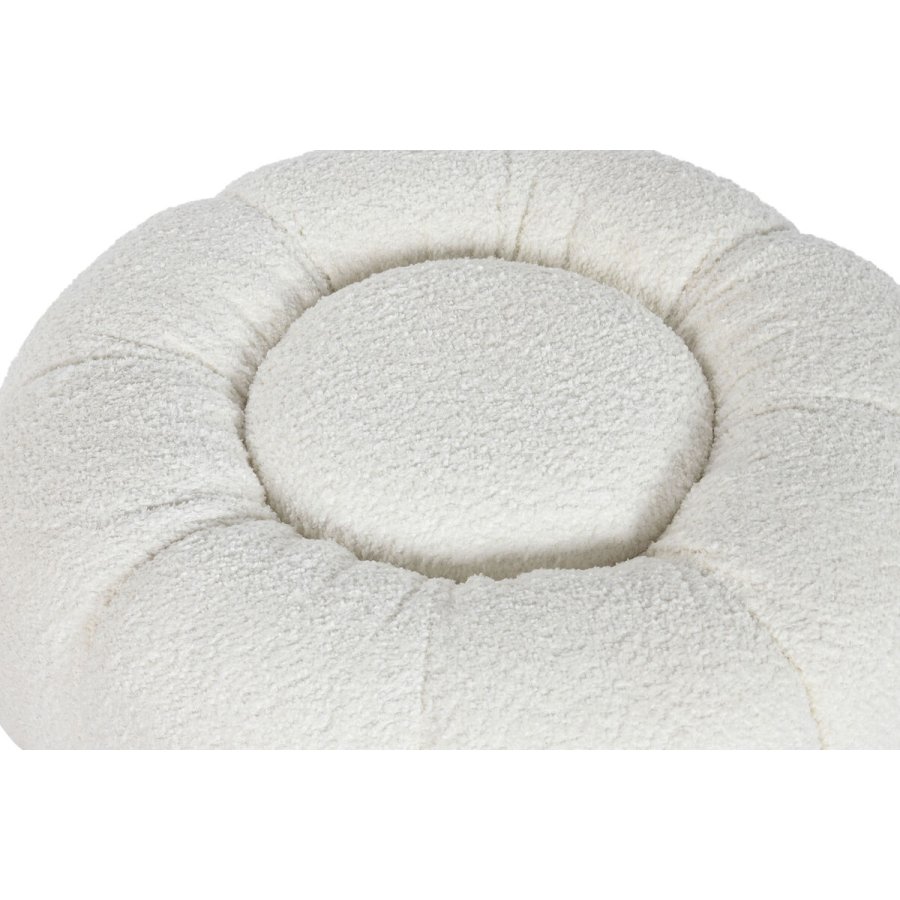 Fodsttte Home ESPRIT Hvid Polyester Metal 65 x 65 x 35 cm #2