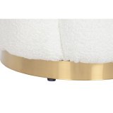 Fodsttte Home ESPRIT Hvid Polyester Metal 65 x 65 x 35 cm #4