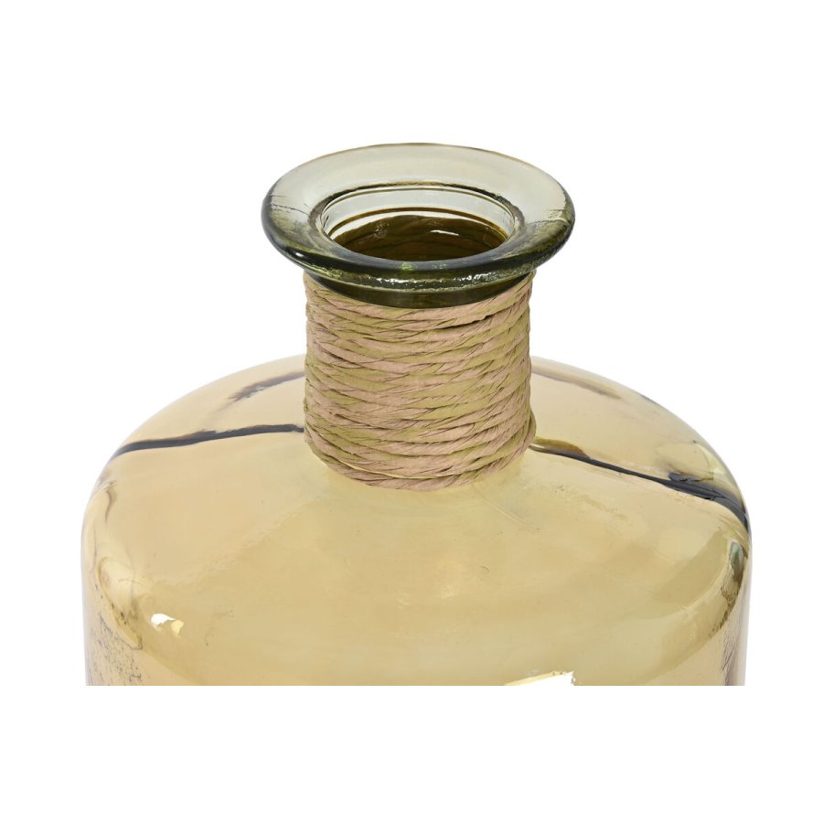 Vase Home ESPRIT Gul Tov Hrdet glas 25 x 25 x 75 cm #2