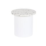 Sofabord Home ESPRIT Hvid Tr MDF Terrasser 40 x 40 x 37,5 cm #1