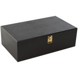 St med Vintilbehr Home ESPRIT Mrkebrun Tr MDF 36 x 21 x 12 cm #10