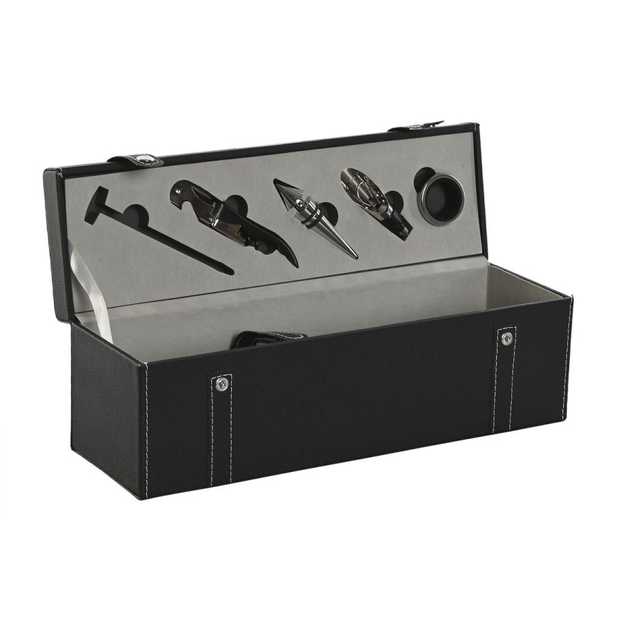 St med Vintilbehr Home ESPRIT Sort Gr Lder 36 x 11 x 12 cm #1